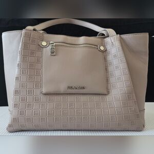 Steve Madden Taupe Embossed Tote